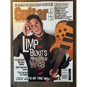 Guitar One Sept 1999 Limp Bizkit Wes Borland Tabs Megadeth Alice Chains Beatles